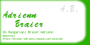 adrienn braier business card